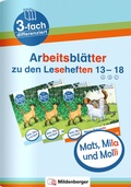 Cover: Mats, Mila und Molli - Arbeitsbl&auml;tter zu den Leseheften 13 - 18 (A B C) - Mildenberger Verlag GmbH