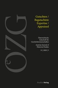 Cover: &Ouml;sterreichische Zeitschrift f&uuml;r Geschichtswissenschaften 3/2020 - Studien Verlag