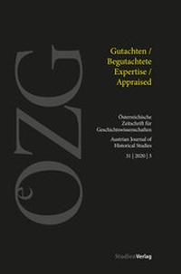 Abbildung von: Österreichische Zeitschrift für Geschichtswissenschaften 3/2020 - Studien Verlag