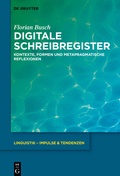 Cover: Digitale Schreibregister - De Gruyter