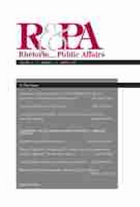 Abbildung von: Rhetoric & Public Affairs 21, No. 4 - Michigan State University Press
