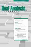 Cover: Real Analysis Exchange 44, No. 1 - Michigan State University Press