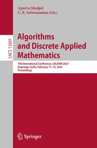 Abbildung von: Algorithms and Discrete Applied Mathematics - Springer
