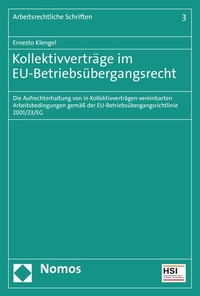 Abbildung von: Kollektivverträge im EU-Betriebsübergangsrecht - Nomos