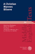 Cover: A Christian Mannes Bileeve - Universit&auml;tsverlag Winter