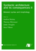 Cover: Syntactic architecture and its consequences II - Freie Universit&auml;t Berlin Universit&auml;tsbibliothek