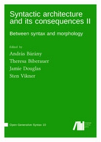 Enlarge image Cover: Syntactic architecture and its consequences II - Freie Universität Berlin Universitätsbibliothek
