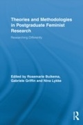 Cover: Theories and Methodologies in Postgraduate Feminist Research - Routledge
