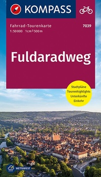 Abbildung von: KOMPASS Fahrrad-Tourenkarte Fuldaradweg 1:50.000 - KOMPASS-Karten