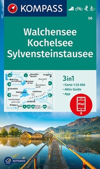 Abbildung von: KOMPASS Wanderkarte 06 Walchensee, Kochelsee, Sylvensteinstausee 1:25.000 - KOMPASS-Karten