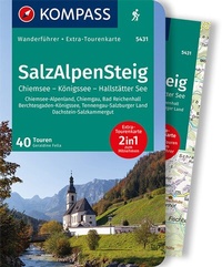 Abbildung von: KOMPASS Wanderführer SalzAlpenSteig, Chiemsee, Königssee, Hallstätter See, 43 Touren - KOMPASS-Karten