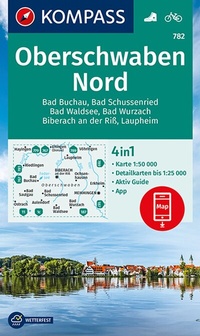 Abbildung von: KOMPASS Wanderkarte 782 Oberschwaben Nord 1:50.000 - KOMPASS-Karten