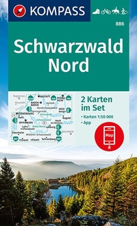 Abbildung von: KOMPASS Wanderkarten-Set 886 Schwarzwald Nord (2 Karten) 1:50.000 - KOMPASS-Karten