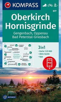 Abbildung von: KOMPASS Wanderkarte 877 Oberkirch, Hornisgrinde, Gengenbach, Oppenau, Bad Peterstal-Griesbach 1:25.000 - KOMPASS-Karten