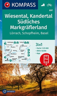 Abbildung von: KOMPASS Wanderkarte 897 Wiesental, Kandertal, Südliches Markgräflerland 1:25.000 - KOMPASS-Karten
