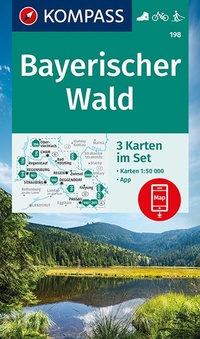 Abbildung von: KOMPASS Wanderkarten-Set 198 Bayerischer Wald (3 Karten) 1:50.000 - KOMPASS-Karten