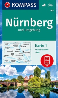 Abbildung von: KOMPASS Wanderkarten-Set 163 Nürnberg und Umgebung (2 Karten) 1:50.000 - KOMPASS-Karten