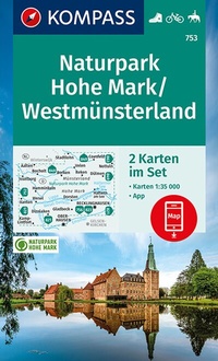 Abbildung von: KOMPASS Wanderkarten-Set 753 Naturpark Hohe Mark / Westmünsterland (2 Karten) 1:35.000 - KOMPASS-Karten