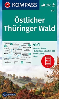 Abbildung von: KOMPASS Wanderkarte 813 Östlicher Thüringer Wald 1:50.000 - KOMPASS-Karten