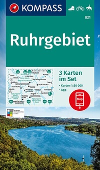 Abbildung von: KOMPASS Wanderkarten-Set 821 Ruhrgebiet (3 Karten) 1:50.000 - KOMPASS-Karten