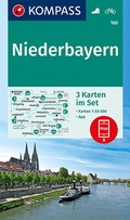 Cover: KOMPASS Wanderkarten-Set 160 Niederbayern (3 Karten) 1:50.000 - KOMPASS-Karten