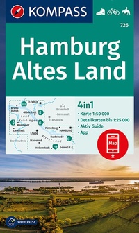 Abbildung von: KOMPASS Wanderkarte 726 Hamburg, Altes Land 1:50.000 - KOMPASS-Karten
