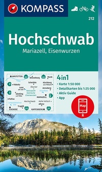 Abbildung von: KOMPASS Wanderkarte 212 Hochschwab, Mariazell, Eisenwurzen 1:50.000 - KOMPASS-Karten