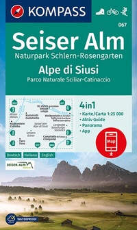 Abbildung von: KOMPASS Wanderkarte 067 Seiser Alm, Naturpark Schlern-Rosengarten, Alpe di Siusi 1:25.000 - KOMPASS-Karten