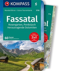 Abbildung von: KOMPASS Wanderführer Fassatal, Rosengarten, 60 Touren - KOMPASS-Karten