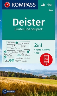 Abbildung von: KOMPASS Wanderkarte 864 Deister, Süntel und Saupark 1:25.000 - KOMPASS-Karten