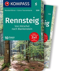 Abbildung von: KOMPASS Wanderführer Rennsteig - KOMPASS-Karten