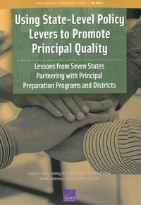 Enlarge image Cover: Using State-Level Policy Levers to Promote Principal Quality - RAND