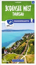 Cover: K&uuml;mmerly+Frey Wanderkarte 2 Bodensee West, Thurgau 1:40.000 - Hallwag K&uuml;mmerly+Frey