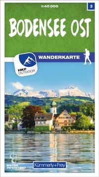 Abbildung von: Kümmerly+Frey Wanderkarte 3 Bodensee Ost 1:40.000 - Hallwag Kümmerly+Frey