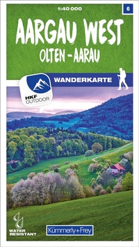 Abbildung von: Kümmerly+Frey Wanderkarte 6 Aargau West 1:40.000 - Hallwag Kümmerly+Frey