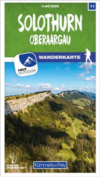 Abbildung von: Kümmerly+Frey Wanderkarte 11 Solothurn 1:40.000 - Hallwag Kümmerly+Frey