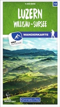 Cover: K&uuml;mmerly+Frey Wanderkarte 12 Luzern 1:40.000 - Hallwag K&uuml;mmerly+Frey