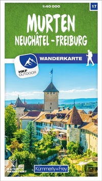 Abbildung von: Kümmerly+Frey Wanderkarte 17 Murten 1:40.000 - Hallwag Kümmerly+Frey