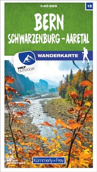 Abbildung von: Kümmerly+Frey Wanderkarte 18 Bern 1:40.000 - Hallwag Kümmerly+Frey