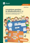 Cover: Lernplakate gestalten im Musikunterricht 2-4 - Auer Verlag in der AAP Lehrerwelt GmbH