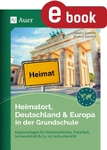 Cover: Heimatort, Deutschland & Europa in der Grundschule - Auer Verlag