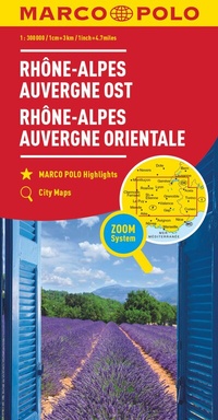 Abbildung von: MARCO POLO Regionalkarte Rhône-Alpes, Auvergne Ost 1:300.000 - MARCO POLO ein Imprint von MAIRDUMONT