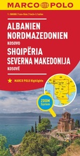 Cover: MARCO POLO L&auml;nderkarte Albanien, Nordmazedonien 1:500.000 - MARCO POLO ein Imprint von MAIRDUMONT