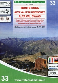 Abbildung von: Monte Rosa Alta Valle di Gressoney - Alta Val d'Ayas: 33 - Fraternali Editore