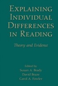 Abbildung von: Explaining Individual Differences in Reading - Psychology Press Ltd