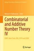Bild: Combinatorial and Additive Number Theory IV - Springer