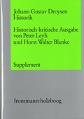 Cover: Johann Gustav Droysen: Historik / Supplementband - frommann-holzboog