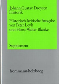 Abbildung von: Johann Gustav Droysen: Historik / Supplementband - frommann-holzboog
