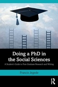 Cover: Doing a PhD in the Social Sciences - Routledge