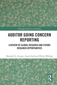 Abbildung von: Auditor Going Concern Reporting - Routledge
